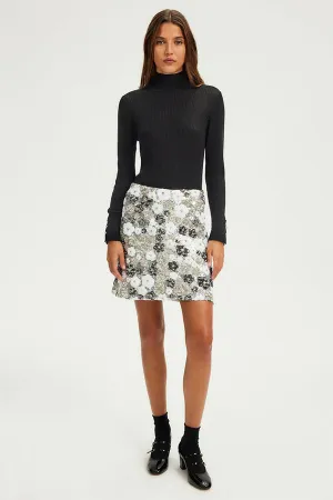 CHAYNESE SHORT SEQUIN SKIRT