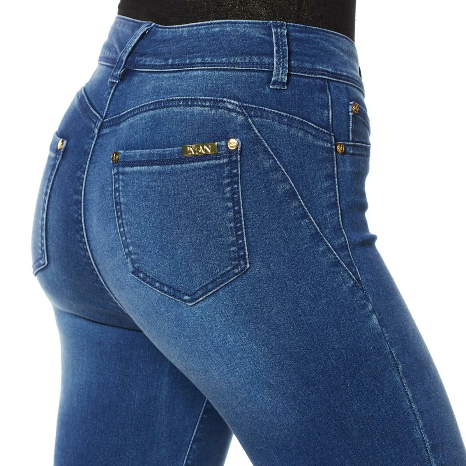 IMAN Women's Petite Global Chic Luxury Resort 360 Slimming Bootcut Jeans