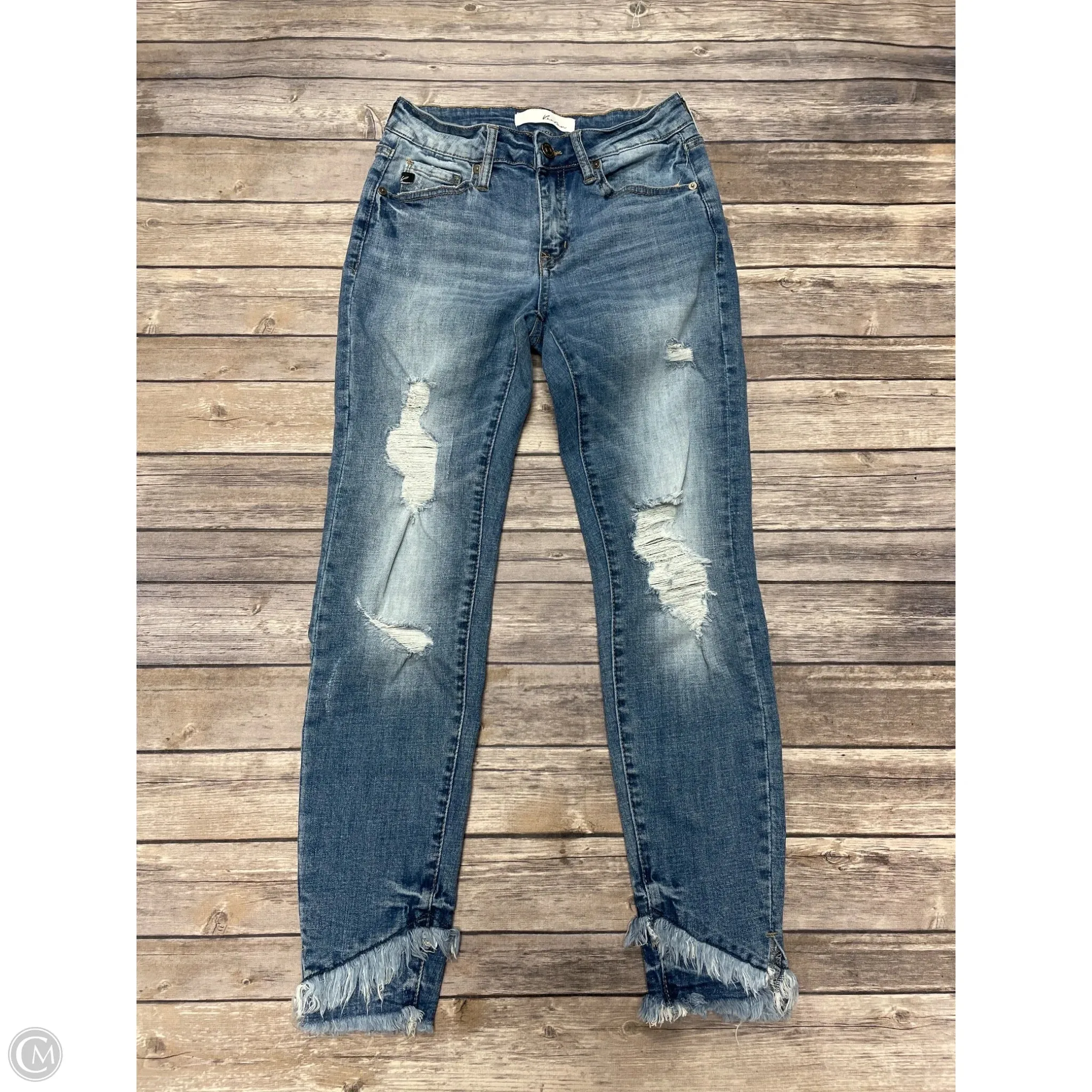 Jeans Skinny By Kancan In Blue, Size: 4