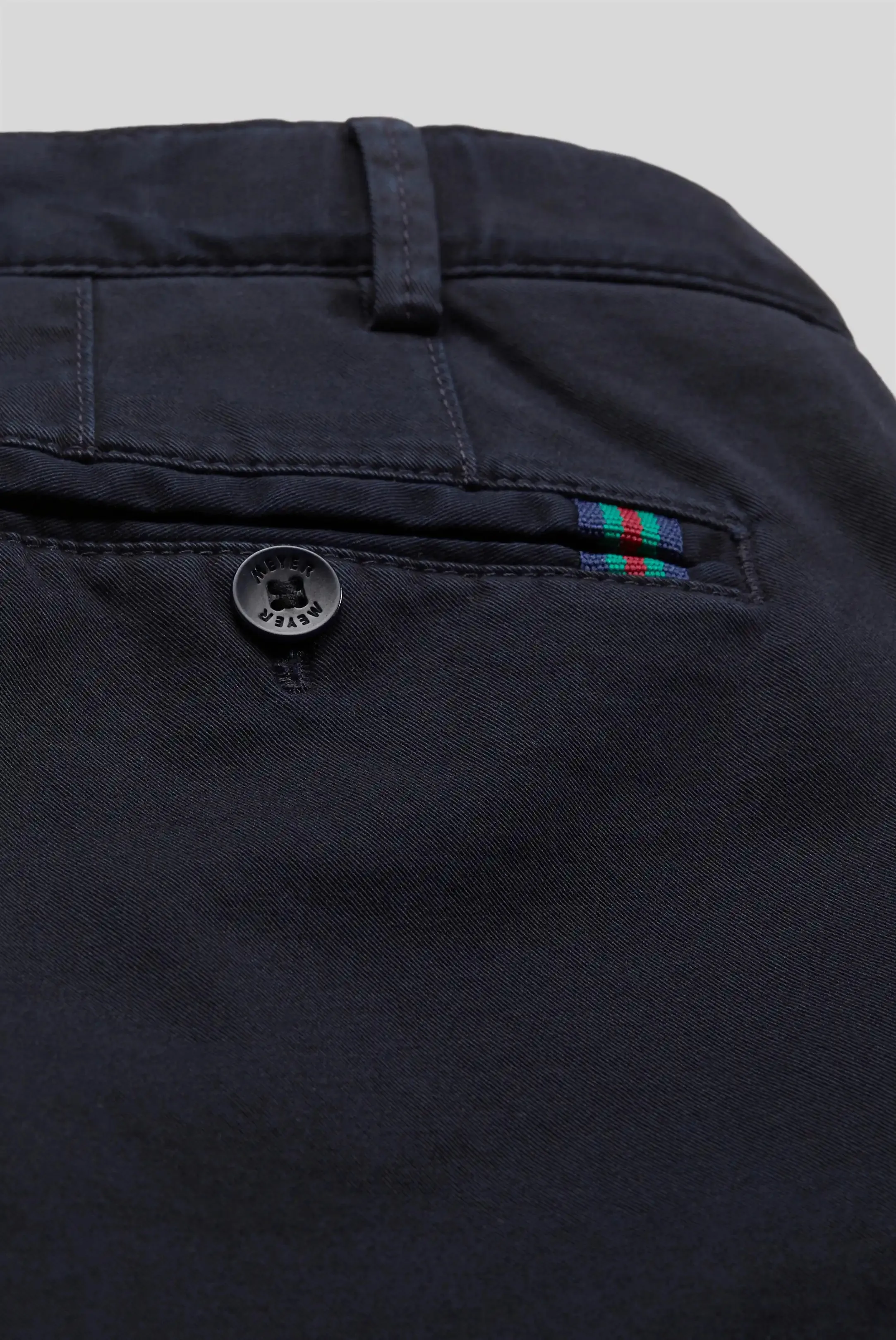 MEYER Oslo Trousers - 316 Luxury Cotton Chinos - Navy
