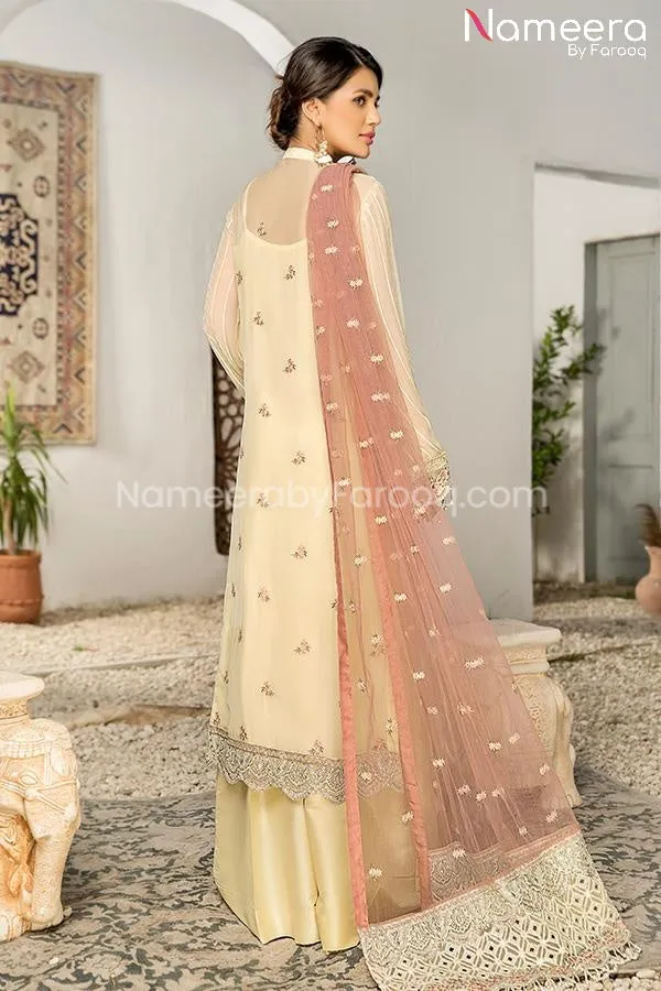 Zara Shahjahan Pakistani Yellow Dress Online #PF84